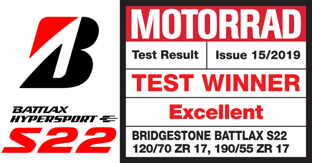 Bridgestone S22 - Motorrad Magazine's Sports Tyre Test WINNER