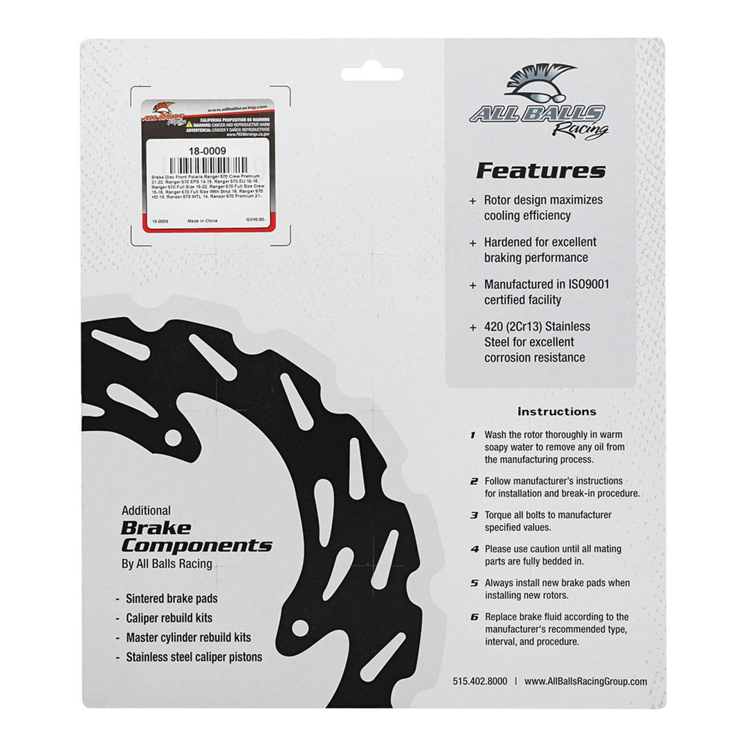 Brake Disc Front 18-0009