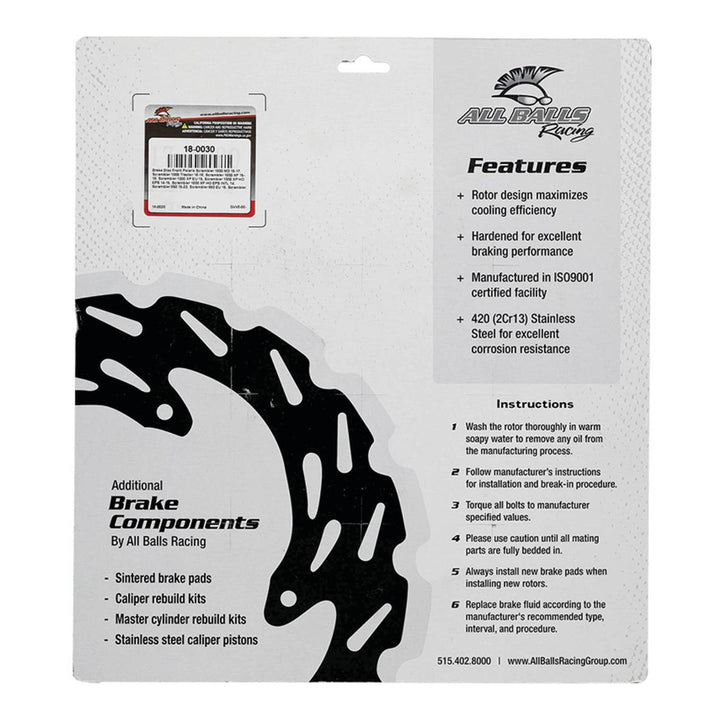 Brake Disc Front / Rear 18-0030