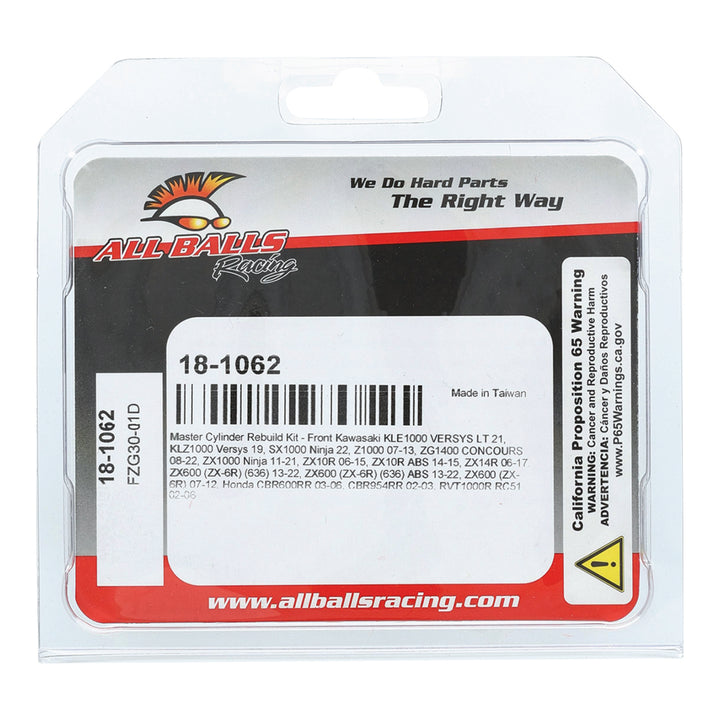 All Balls Racing Master Cylinder Rebuild Kit (18-1062)