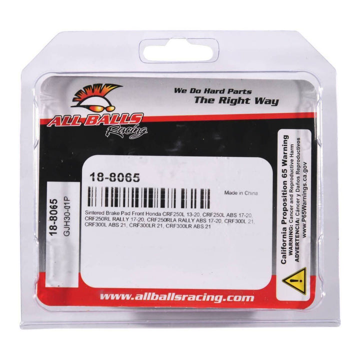 Sintered Brake Pad Set 18-8065
