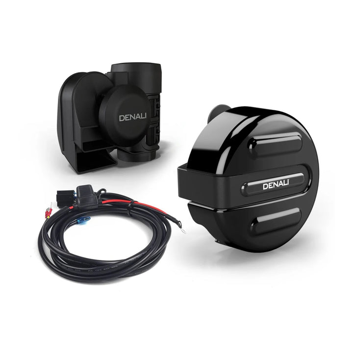 Denali SoundBomb V-Twin Air Horn with Cover / Harness