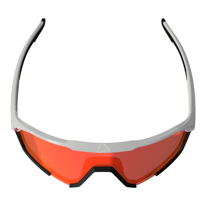 Leatt SpeedViz Pro Sunglasses - Black / White Iriz Cryztal Red 13 VLT