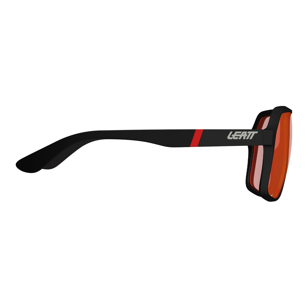 Leatt TheViz Sunglasses Andes - Satin Black Polarized Red 14 VLT
