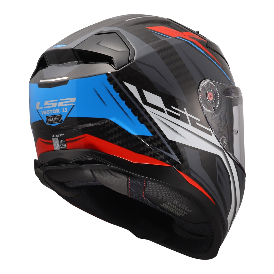 LS2 FF811 Vector II Savage Helmets - White / Blue / Red