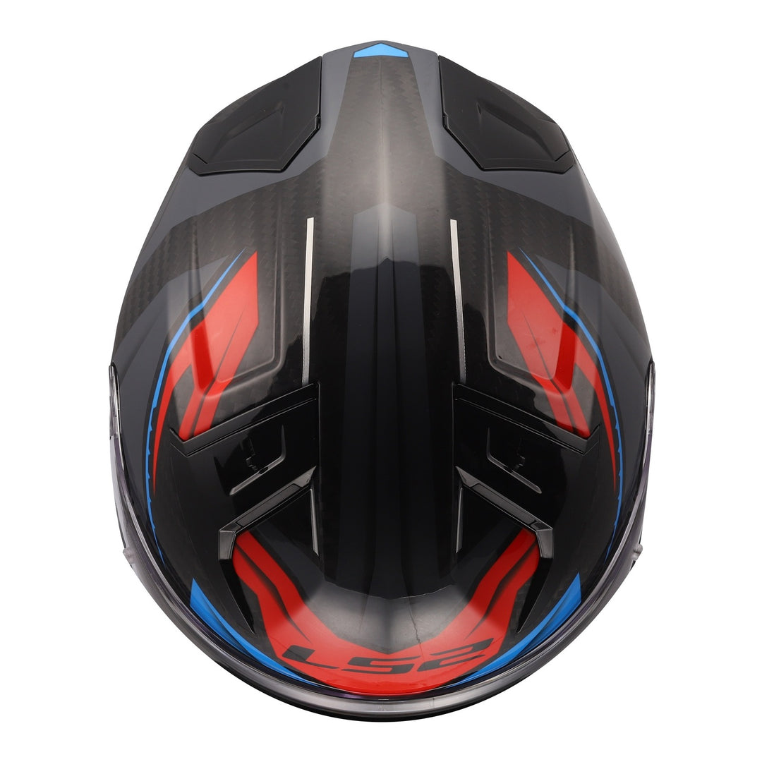 LS2 FF811 Vector II Savage Helmets - White / Blue / Red