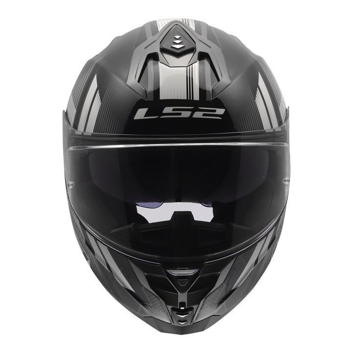 LS2 FF817 Challenger II Nitro Helmet - Black / Grey