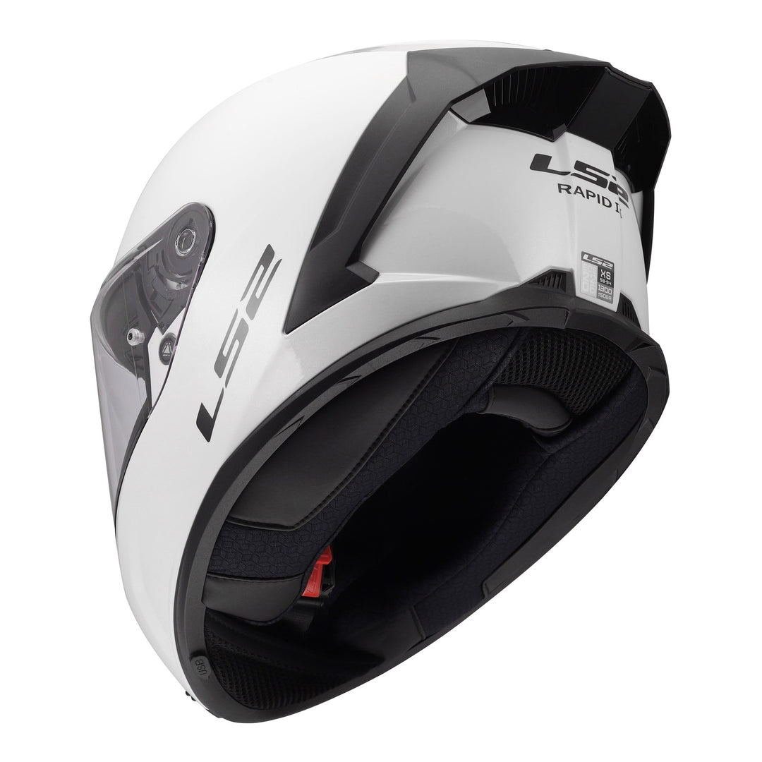 LS2 FF820 Rapid III Solid Helmet - Gloss White