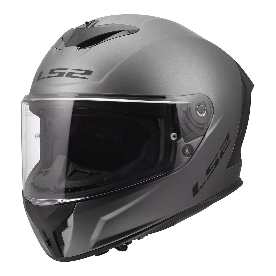 LS2 FF820 Rapid III Solid Helmet - Matte Titanium