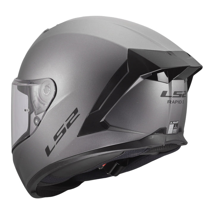 LS2 FF820 Rapid III Solid Helmet - Matte Titanium
