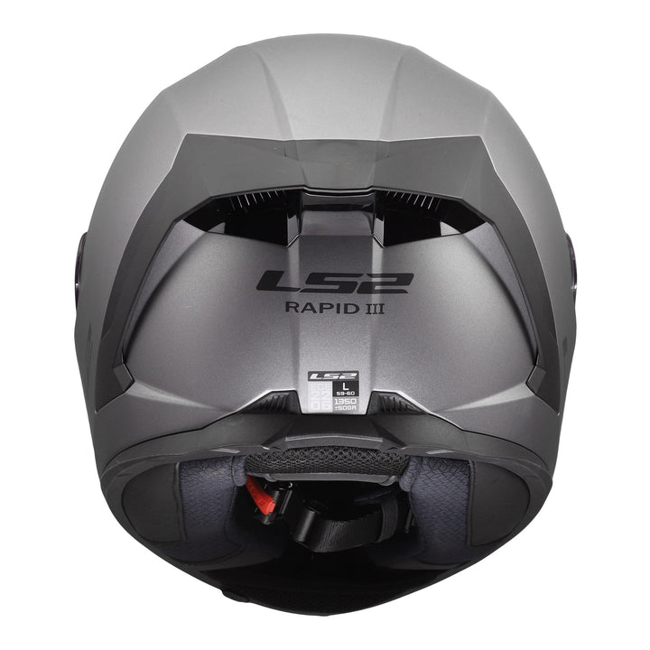 LS2 FF820 Rapid III Solid Helmet - Matte Titanium