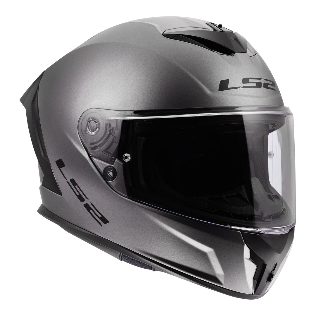 LS2 FF820 Rapid III Solid Helmet - Matte Titanium