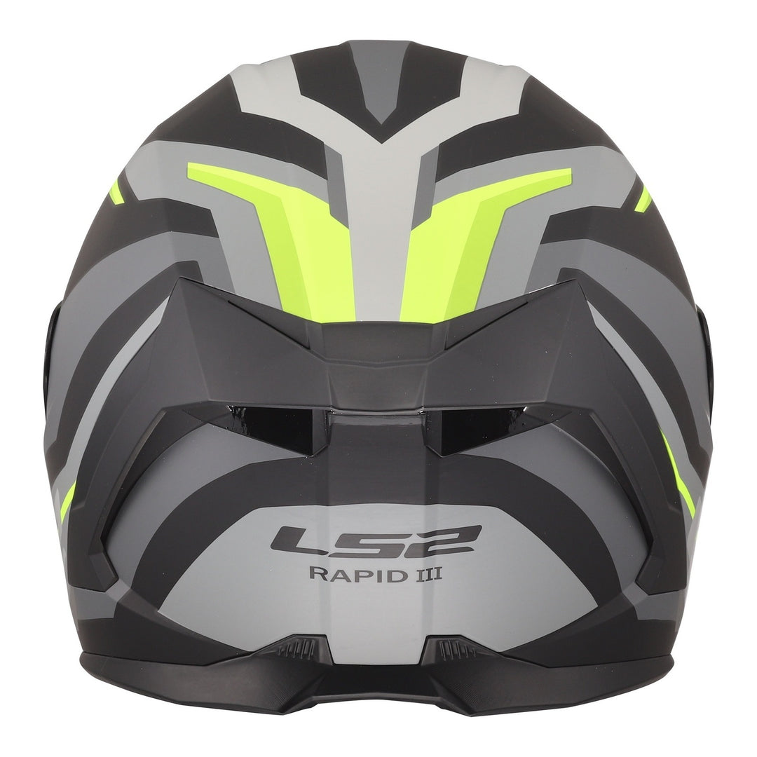 LS2 FF820 Rapid III Hyper Helmet - Black / Hi-Vis Yellow