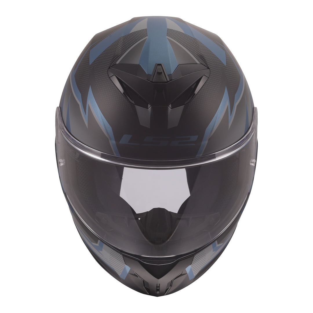 LS2 FF820 Rapid III Xtrem Helmet - Black / Blue Petrol