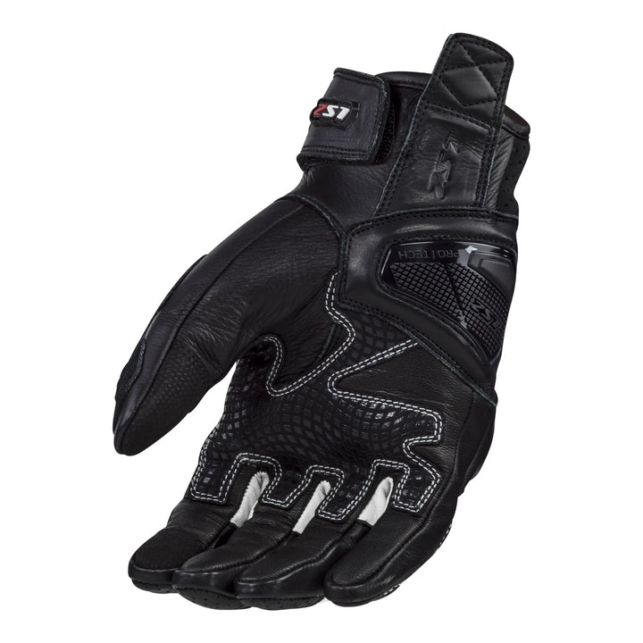 LS2 Spark 2 Leather Men's Glove - Black / White