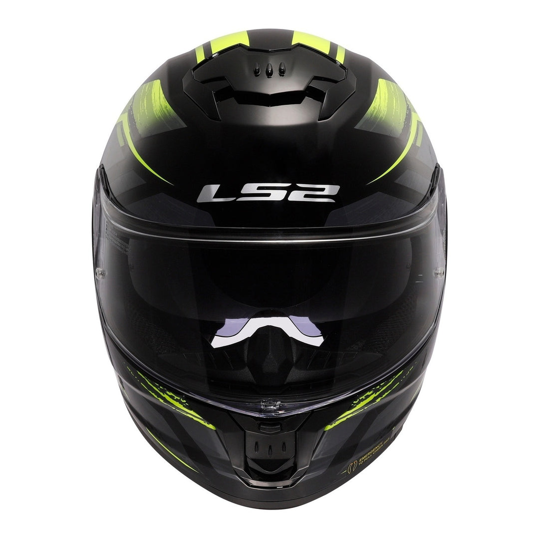 LS2 FF808 Stream II Fury - Black / Hi-Vis Yellow 06
