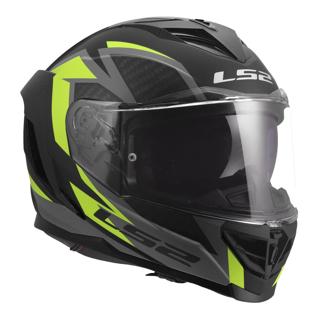 LS2 FF818 Storm III Dynamo Helmet - Black / Hi-Vis Yellow