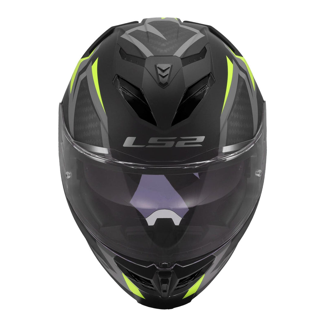 LS2 FF818 Storm III Dynamo Helmet - Black / Hi-Vis Yellow