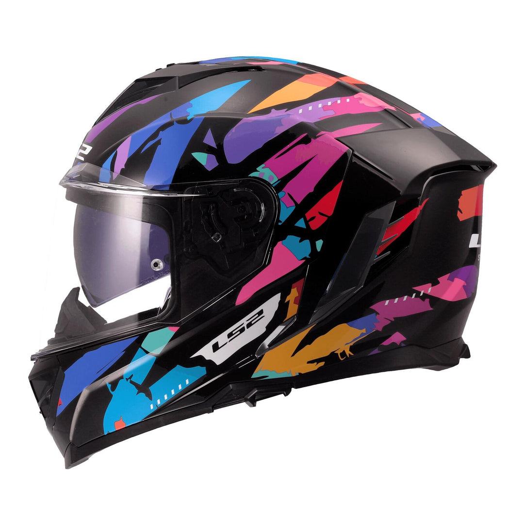 LS2 FF818 Storm III Kaos Helmet - Black / Purple