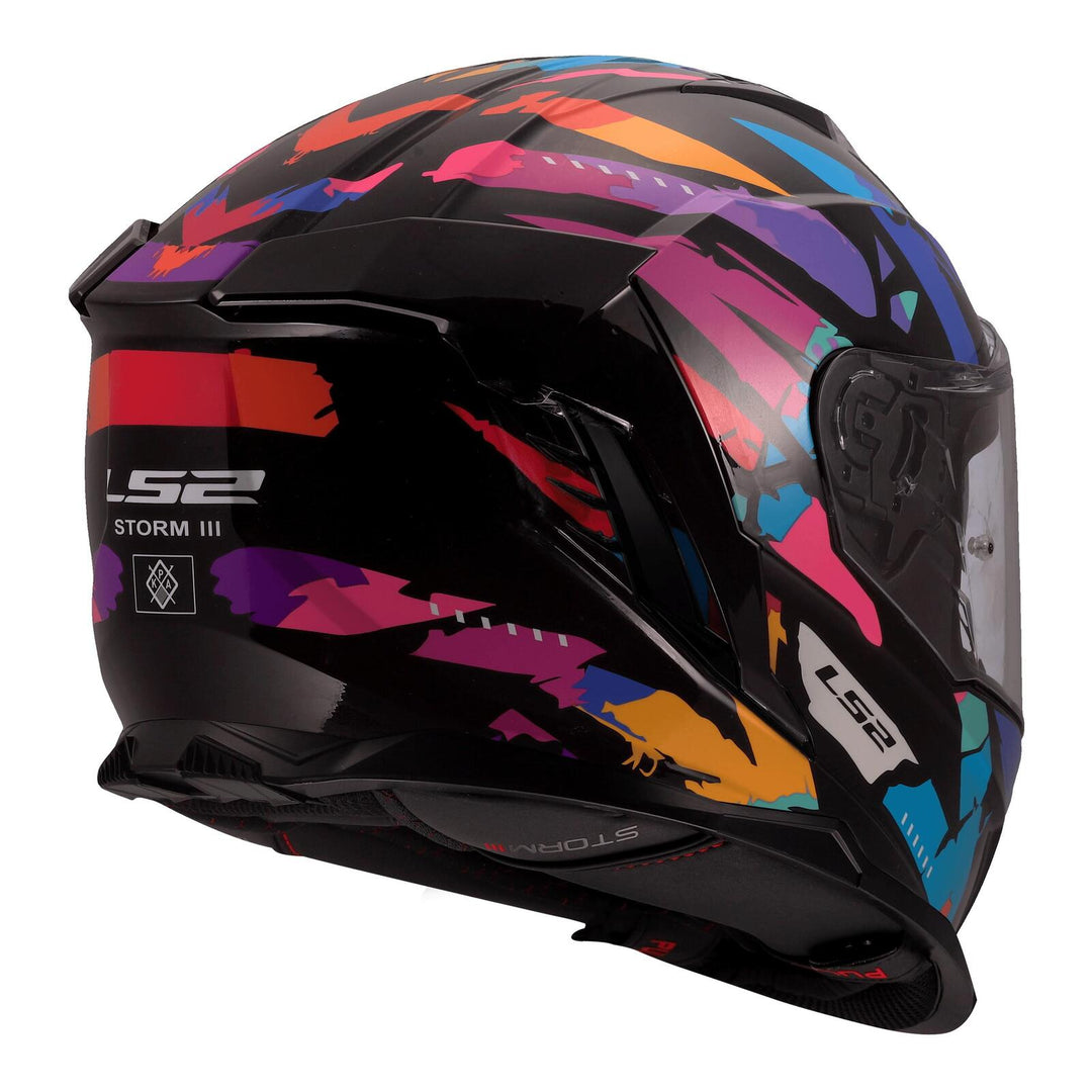 LS2 FF818 Storm III Kaos Helmet - Black / Purple