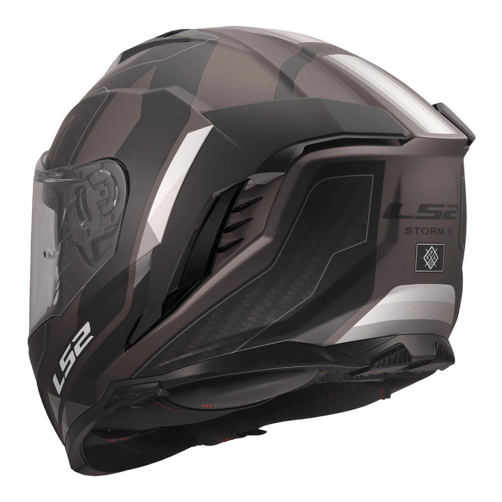 LS2 FF818 Storm III Sporty Helmet - Black / Grey