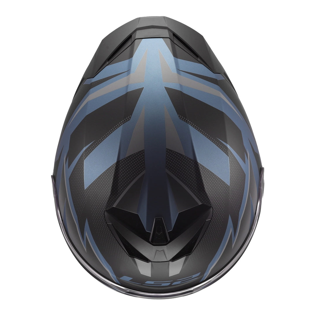 LS2 FF820 Rapid III Xtrem Helmet - Black / Blue Petrol