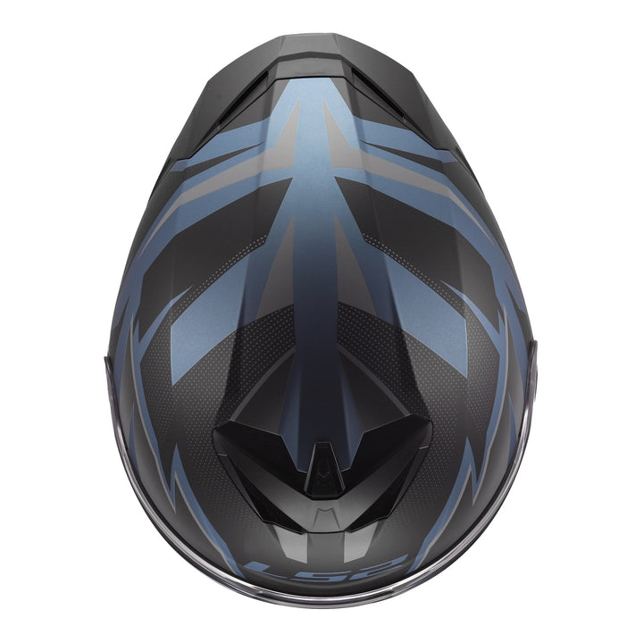 LS2 FF820 Rapid III Xtrem Helmet - Black / Blue Petrol