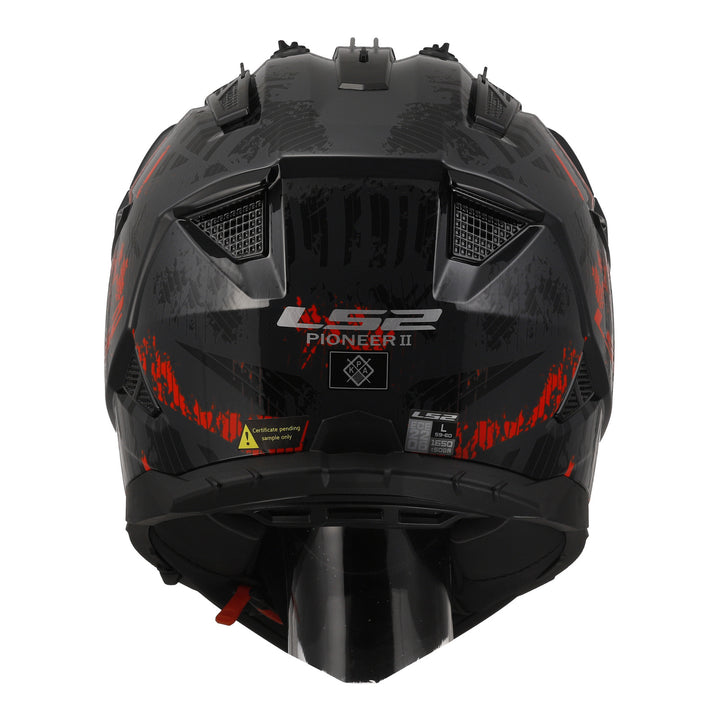 LS2 MX702 Pioneer II Crazy - Black / Grey / Red 06