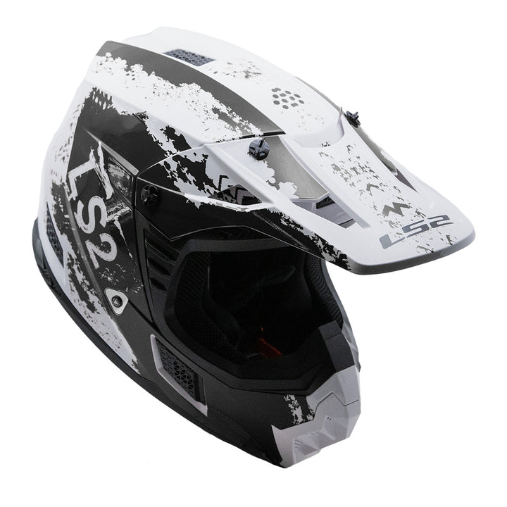 LS2 MX706 COZ Hyde Helmet - Black / White 06