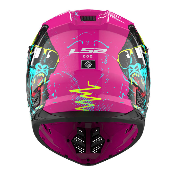LS2 MX706J COZ Junior Gorilla Helmet - Gloss Purple 06