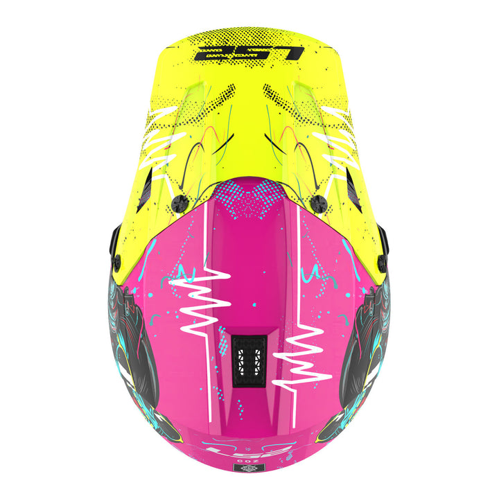 LS2 MX706J COZ Junior Gorilla Helmet - Gloss Purple 06