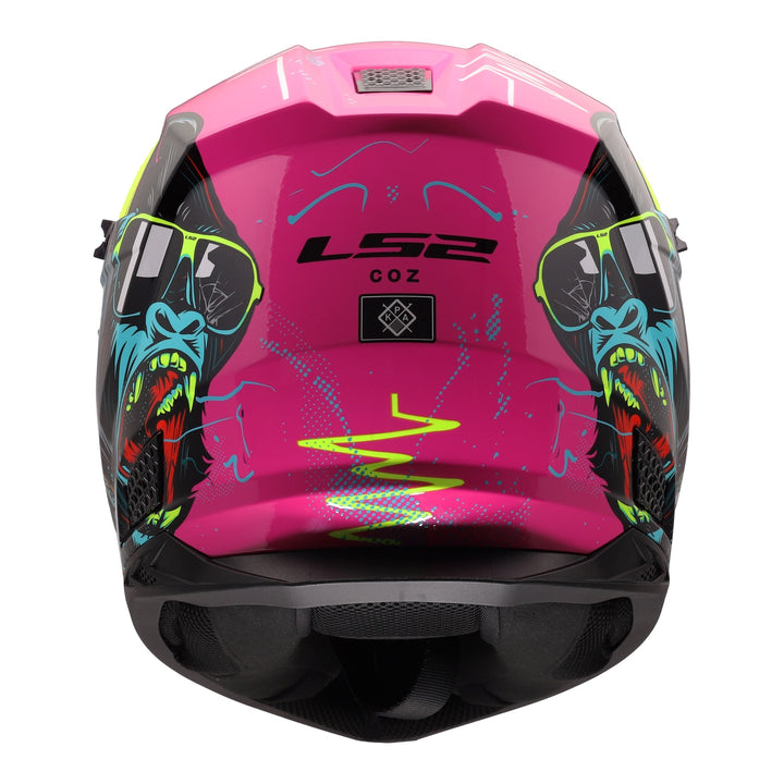 LS2 MX706J COZ Junior Gorilla Helmet - Gloss Purple 06
