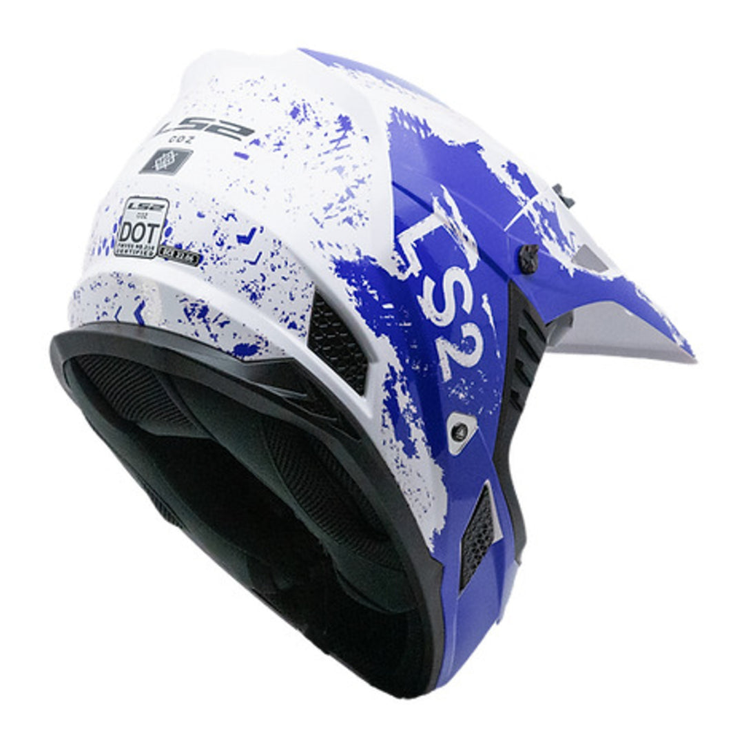LS2 MX706J COZ Hyde Junior Helmet - Blue / White 06