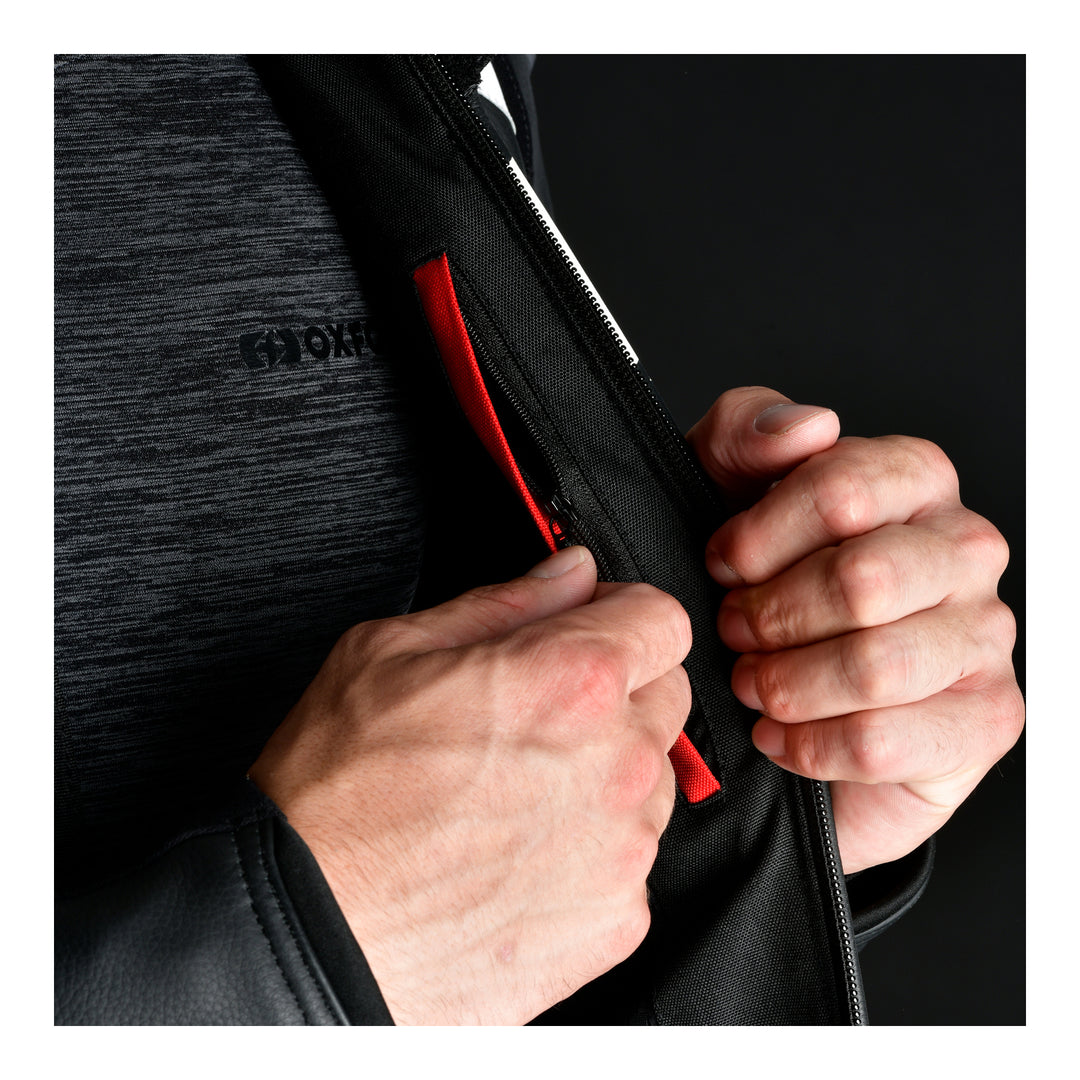 Oxford Nexus 1.0 Leather Men's Jacket - Stealth Black