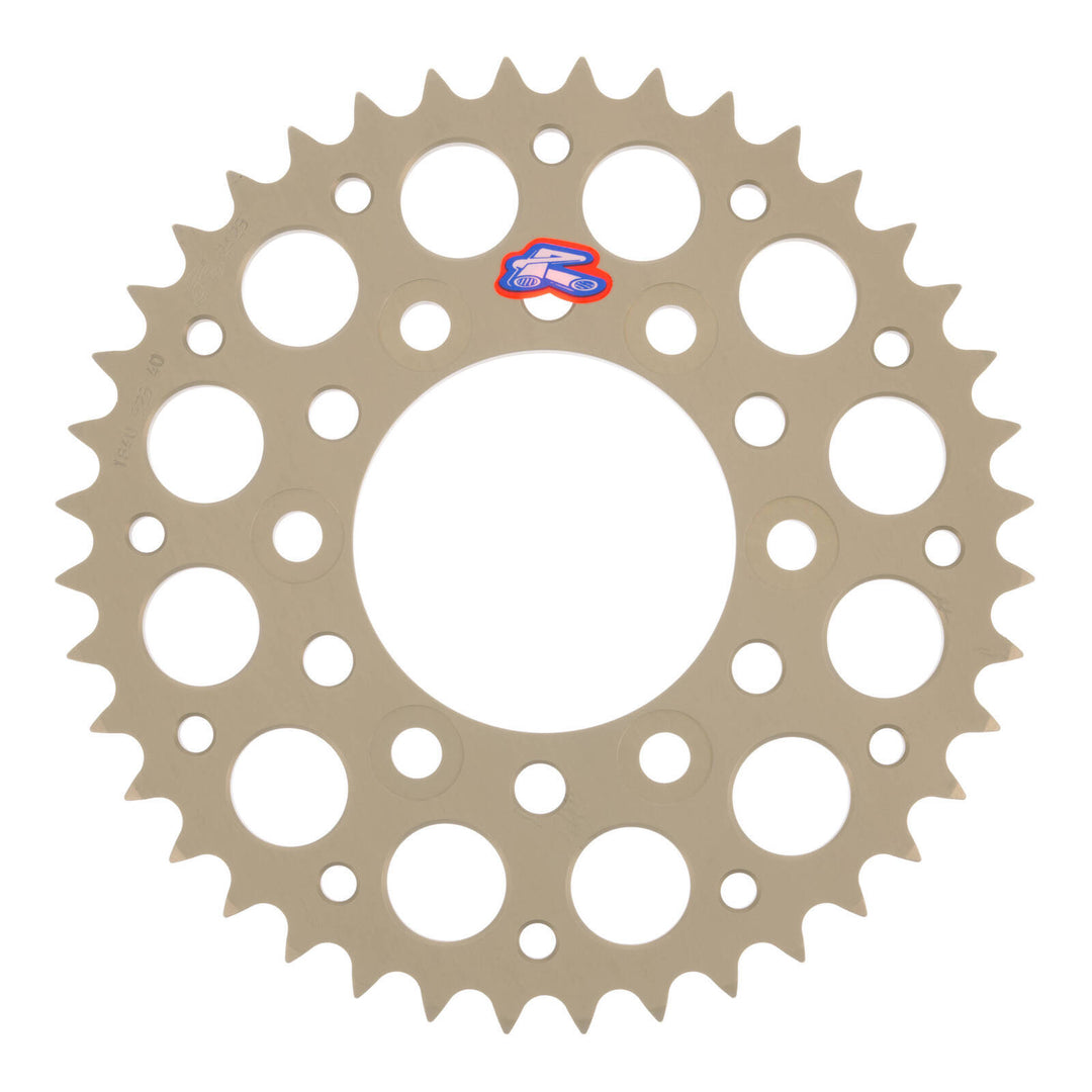 Renthal Sprocket Rear Silver 40T Alloy 7075 T6 Grooved Kawasaki