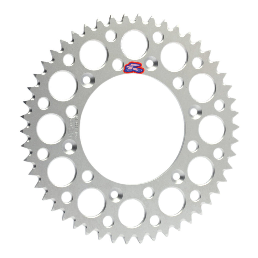 Renthal Sprocket Rear Silver 53T Alloy 7075 T6 Grooved Kawasaki