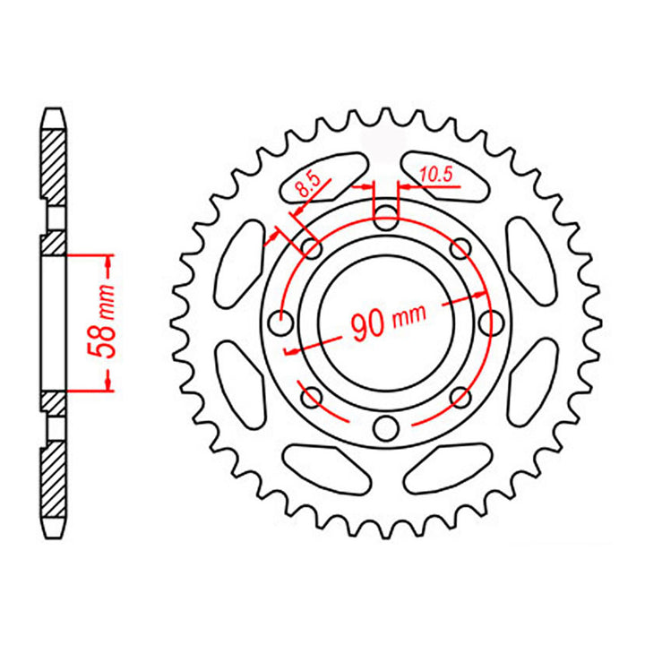 Sprocket Kit Honda CT125 '21 - 428H 13/51 Farm Gearing