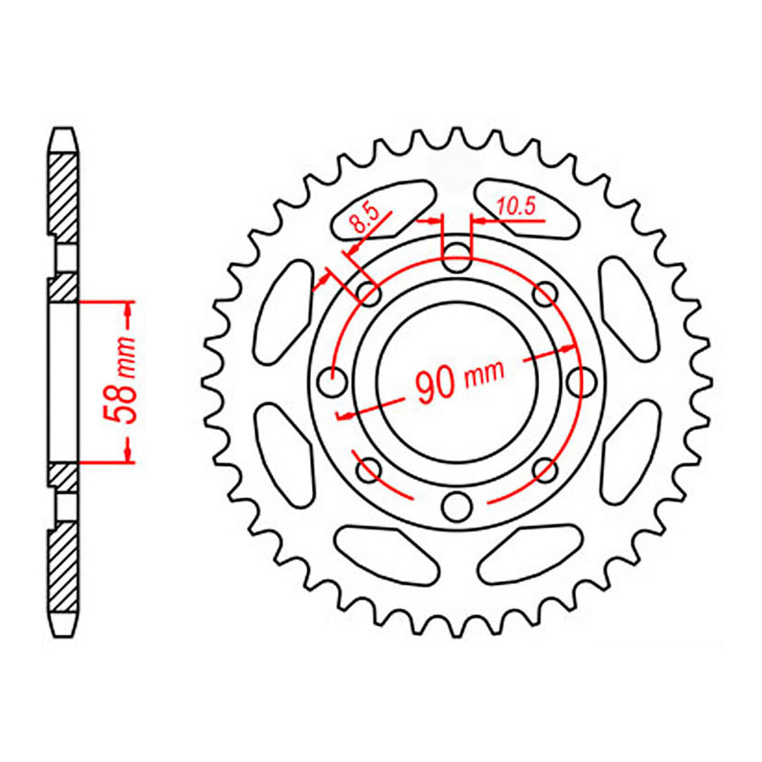 Sprocket Kit Honda CT/XL125/185 (CT200) - 428H 14/56