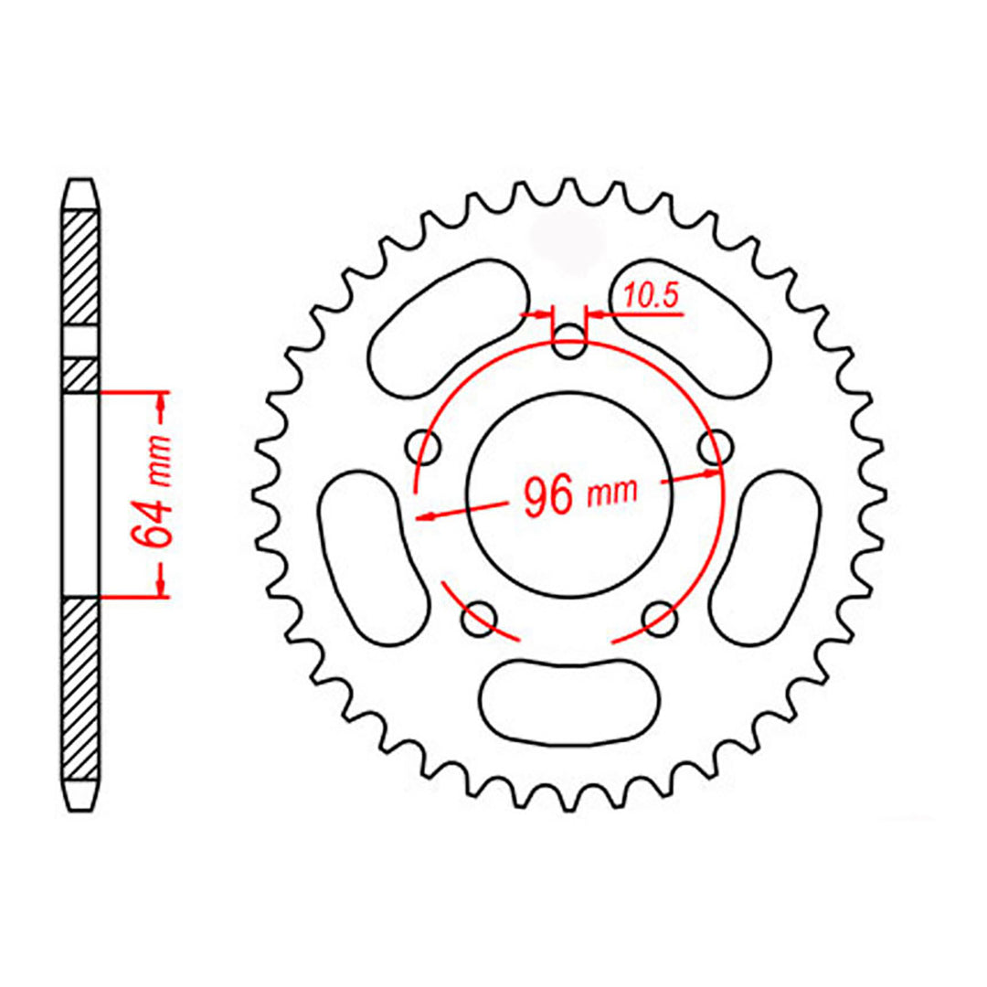 Sprocket Kit Honda CTX200 - 520SO 12/55
