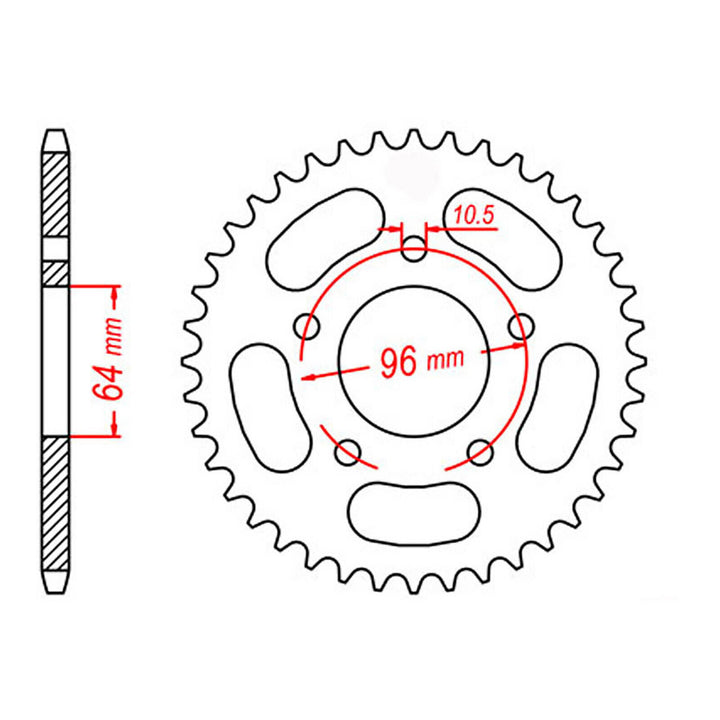 Sprocket Kit Honda CTX200 - 520H 12/50