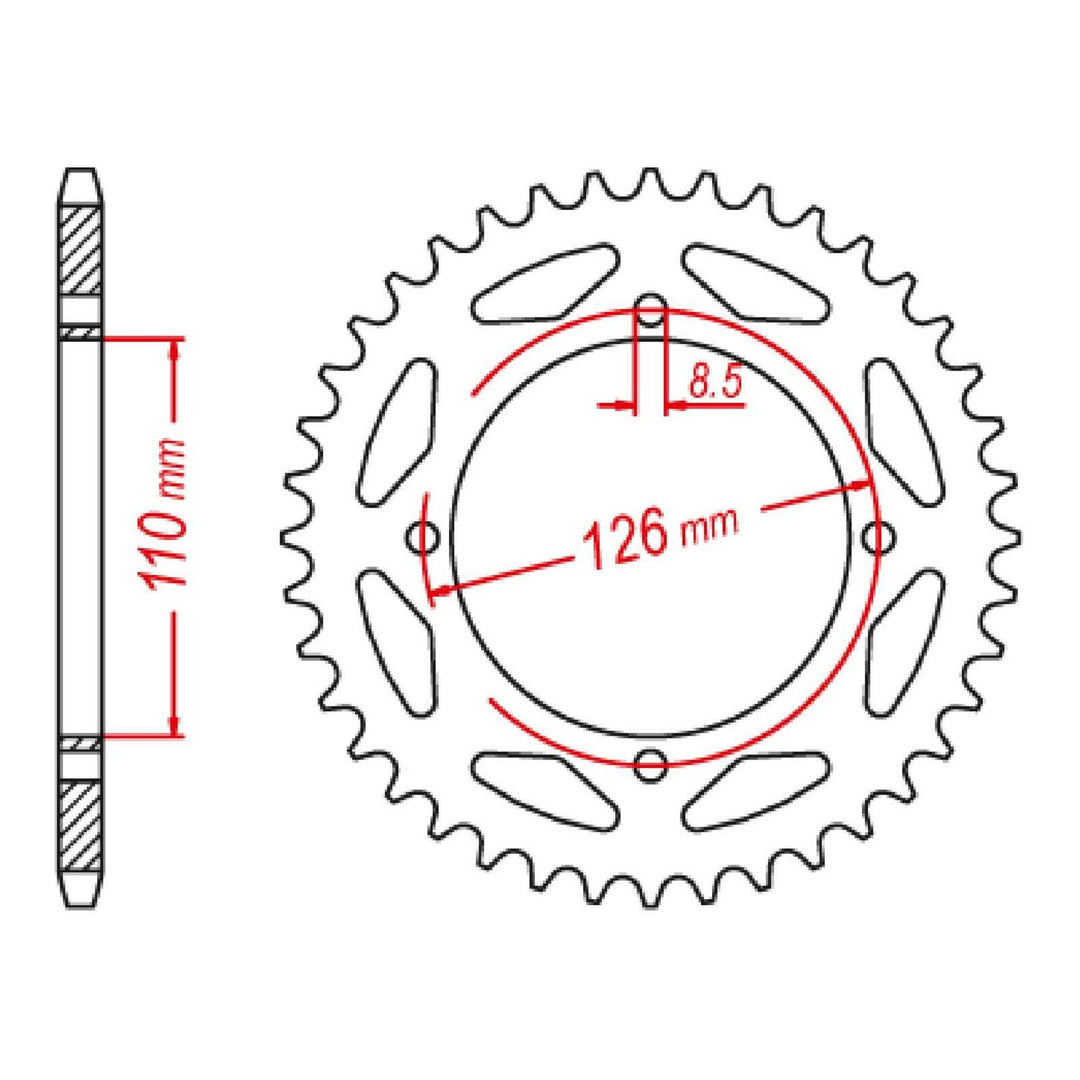 Sprocket Kit Kawasaki KLX150 '15-'18 - 428KRO 14/47