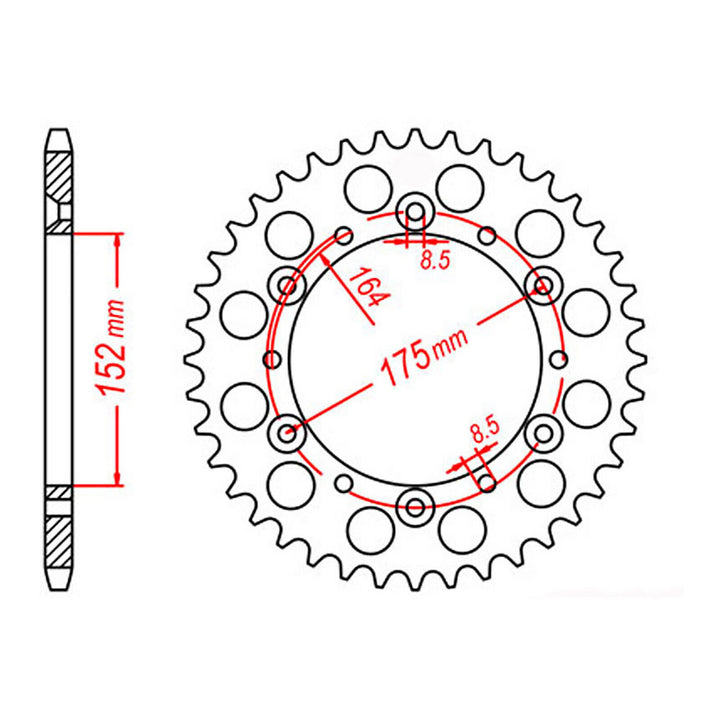 Sprocket Kit Yamaha YZ/WR400F U-Ring - GB520MXU 14/49