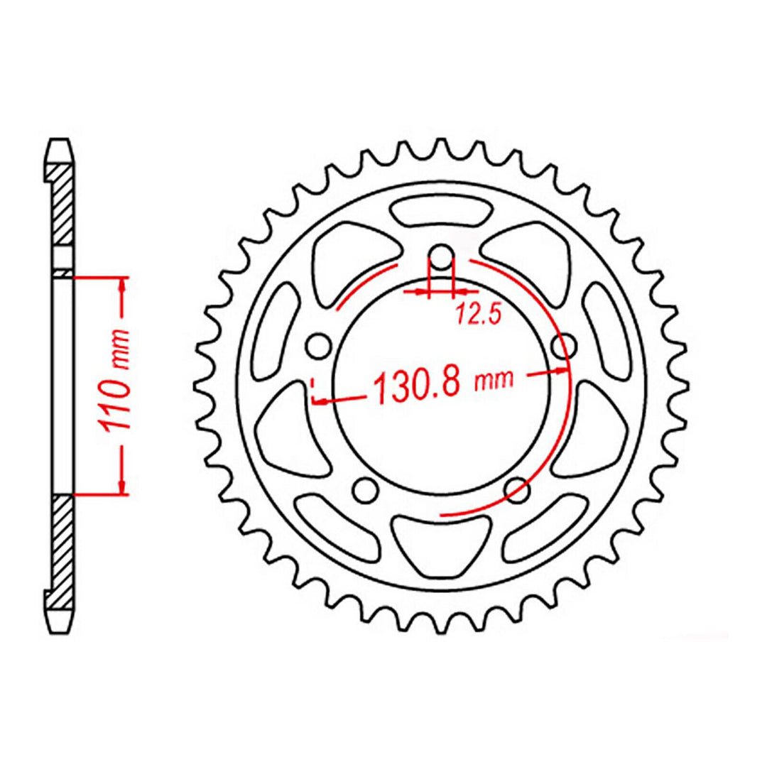 Sprocket Kit BMW S1000RR '09-'14 - GB525ZXW 17/44