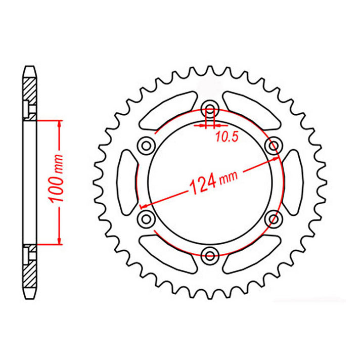 Sprocket Kit Ducati - GB520ZXW 15/39