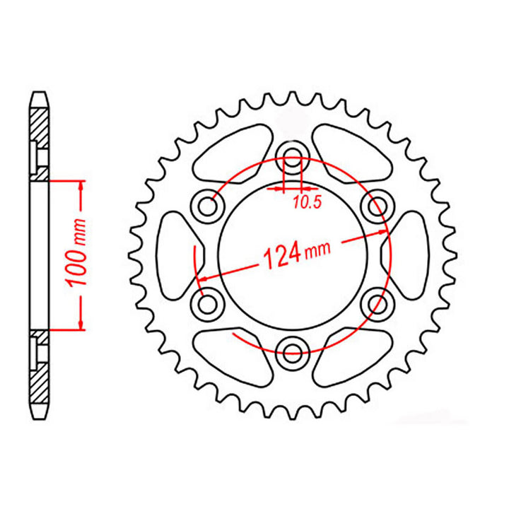 Sprocket Kit Ducati ST2 - 525XRE 15/42
