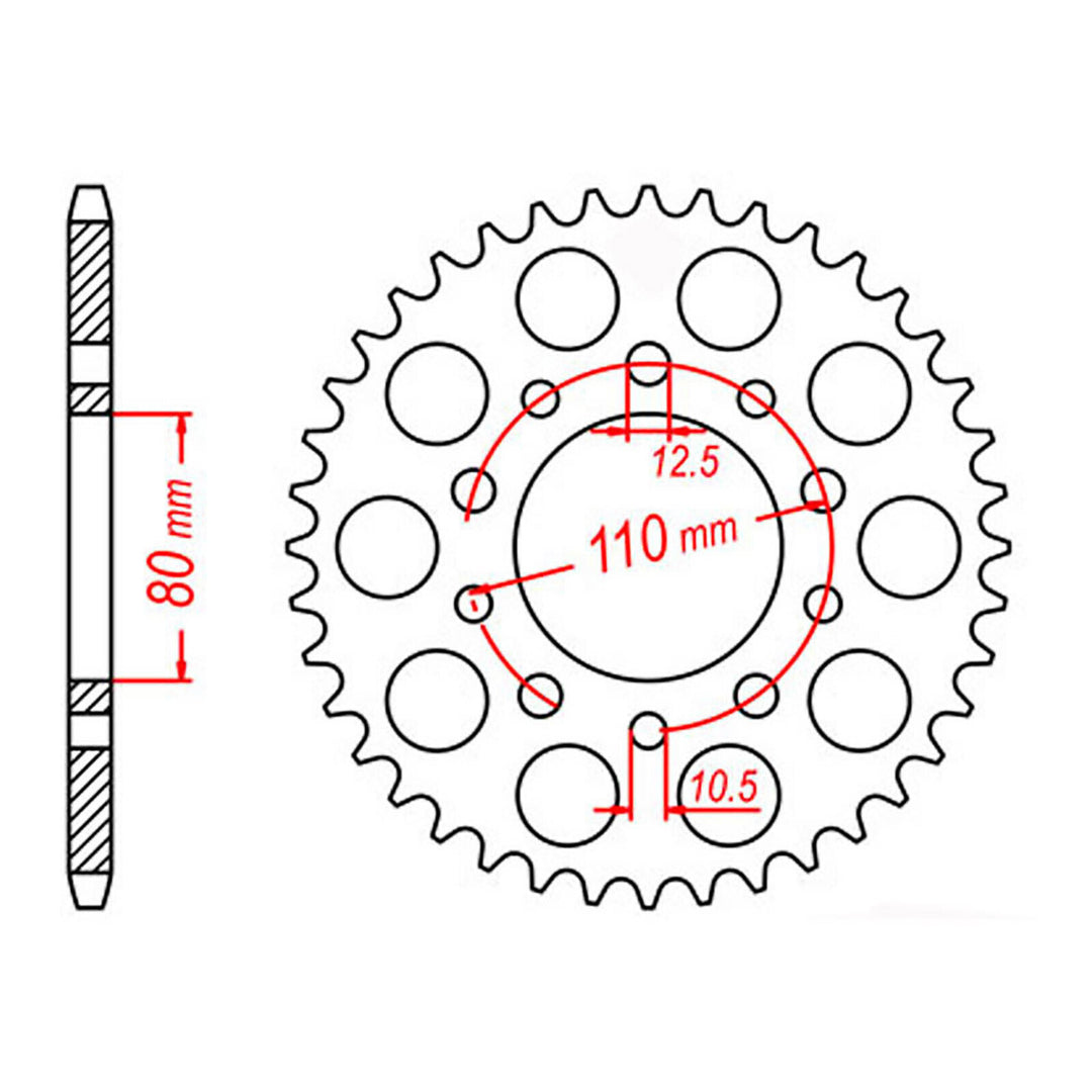Sprocket Kit Honda CBR600 '87-'90 - GB530XRE 15/43