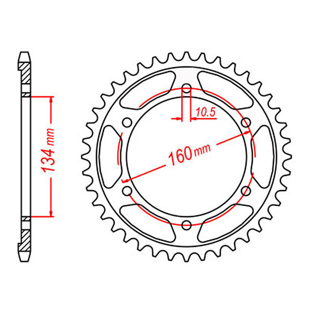 Sprocket Kit Honda CBR600RR '07-'11 - 525XRE 16/41