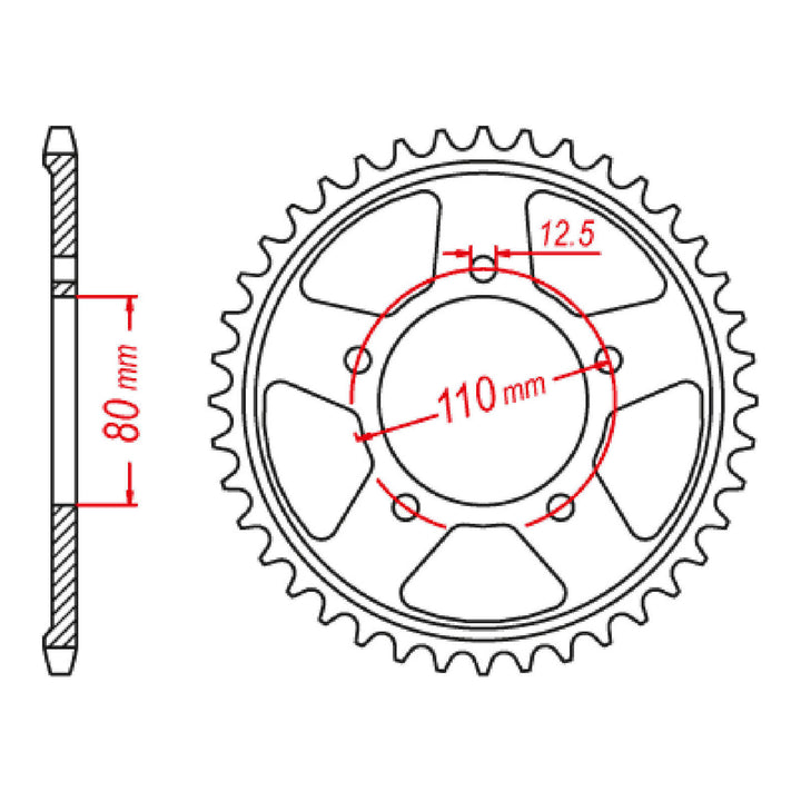 Sprocket Kit Honda CRF1000L Africa Twin '16- (econ) 525XRE 16/42