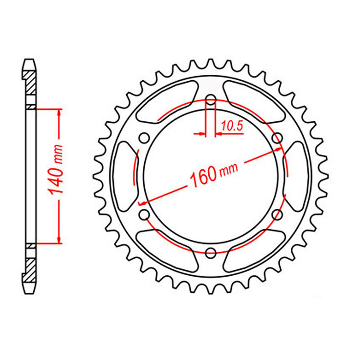 Sprocket Kit Kawasaki ZZR1100 '98 - 530ZXW 17/44