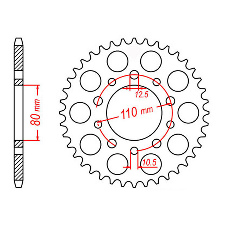 Sprocket Kit Triumph Speedmaster 800/865 - 525XRE 18/42